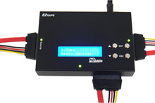 Load image into Gallery viewer, 1 to 2 SATA Hard Drive Duplicator - 3.5" & 2.5" HDD Cloner (up to 150MB/s) & SSD Storage Copier with DoD Compliant Data Eraser (DM-HS0-3H2B)