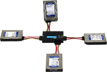 Load image into Gallery viewer, 1 to 3 SATA Hard Drive Duplicator - 3.5" & 2.5" HDD Cloner (up to 150MB/s) & SSD Storage Copier with DoD Compliant Data Eraser (DM-HS0-4H3B)