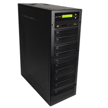 Load image into Gallery viewer, Acumen Disc 1 to 8 DVD Multimedia Backup Duplicator - Flash Media (CF / SD / USB / MMS) to Multiple Discs (DVD/CD) Copier Tower System (AD08-MM)