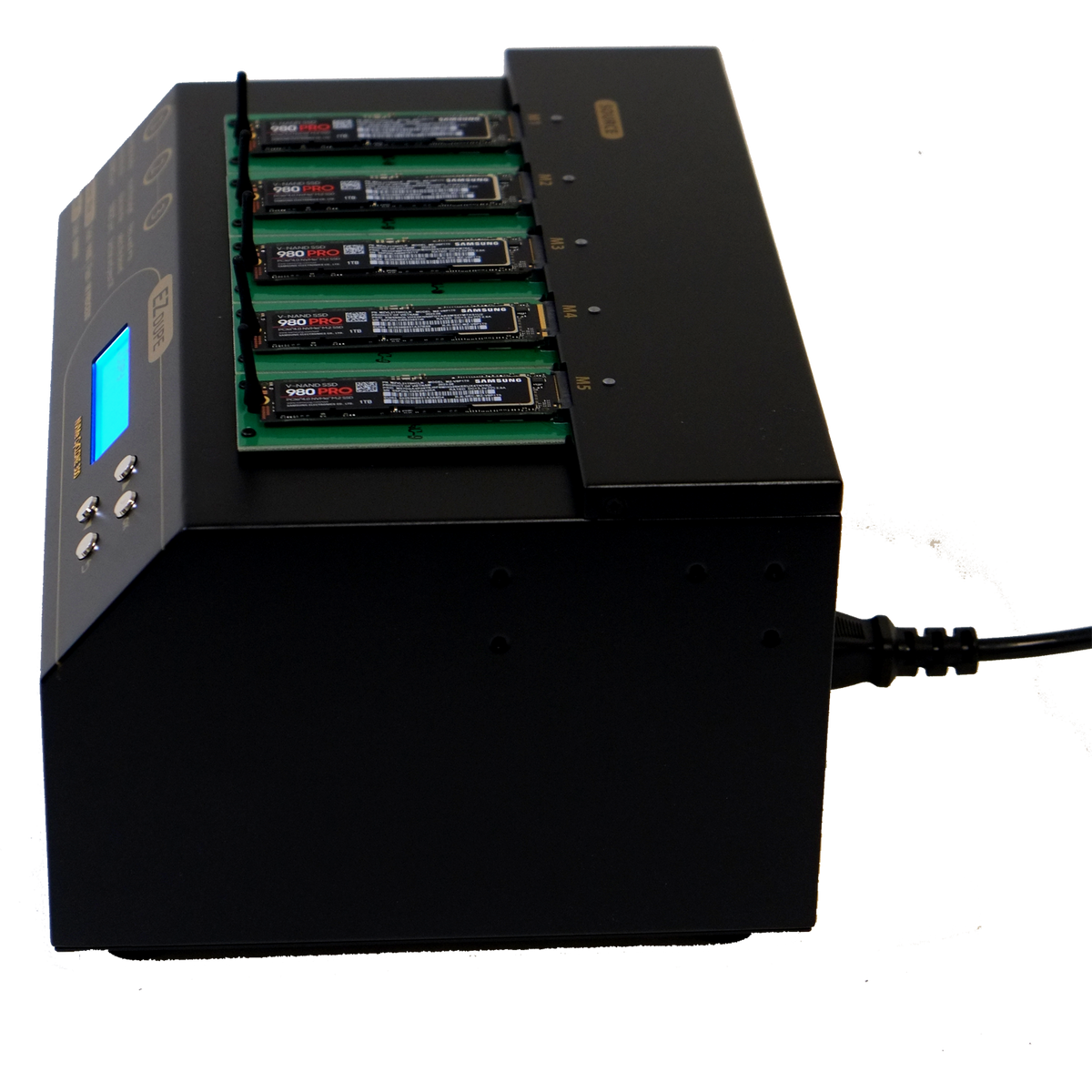 EZ Dupe 1 to 4 PCIE M.2 NVME / SATA SSD Duplicator and DoD