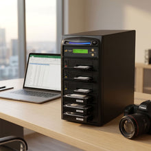 Load image into Gallery viewer, Acumen Disc 1 to 5 SATA II Hard Drive Duplicator (up to 300MB/s) - Multiple HDD & SSD Memory Card Copier & HDD Sanitizer (DoD Compliant) - H05-SATA2