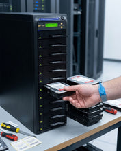 Load image into Gallery viewer, Acumen Disc 1 to 11 SATA II Hard Drive Duplicator (up to 300MB/s) - Multiple HDD & SSD Memory Card Copier & HDD Sanitizer (DoD Compliant) - H11-SATA2