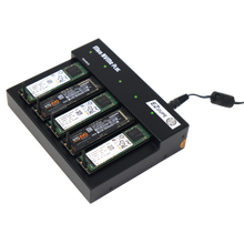 Load image into Gallery viewer, 1 to 4 M.2 NVMe Compact AutoStart Duplicator - 45MB/sec Copier (DM-HE0-5M04B)