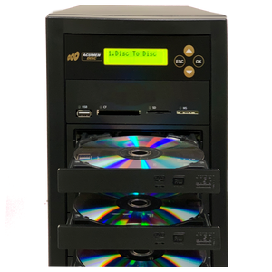 Acumen Disc 1 to 7 DVD Multimedia Backup Duplicator - Flash Media (CF / SD / USB / MMS) to Multiple Discs (DVD/CD) Copier Tower System