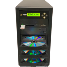 Load image into Gallery viewer, Acumen Disc 1 to 5 DVD Multimedia Backup Duplicator - Flash Media (CF / SD / USB / MMS) to Multiple Discs (DVD/CD) Copier Tower System
