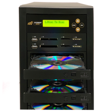 Load image into Gallery viewer, Acumen Disc 1 to 5 CrossOver Media & Blu-Ray Duplicator - Bi-Directional Multimedia Flash Memory BackUp (CF SD MS USB) & Multiple BD-R DVD Disc Copier (AD05-MMPBD)