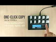 Load and play video in Gallery viewer, 1 to 9 USB Duplicator - Multiple Flash Memory Pen Drives Compact Copier  & Sanitizer