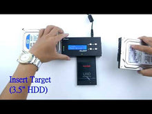 Load and play video in Gallery viewer, 1 to 3 SATA II Hard Drive Duplicator - Multiple HDD Compact Cloner (up to 300MB/s) & SSD Card Mini Copier