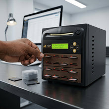 Load image into Gallery viewer, Acumen Disc 1 to 15 SD 3.0 Duplicator - Multiple Secure Digital & MicroSD Micro Flash Drive SDHC SDXC Memory Card Reader & Copier (Up to 100MBps) - AD15-SDC100