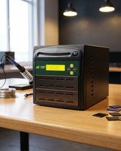 Load image into Gallery viewer, Acumen Disc 1 to 15 SD 3.0 Duplicator - Multiple Secure Digital & MicroSD Micro Flash Drive SDHC SDXC Memory Card Reader & Copier (Up to 100MBps) - AD15-SDC100