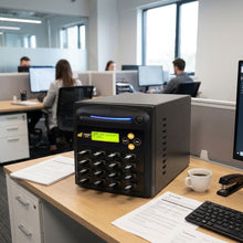 Load image into Gallery viewer, Acumen Disc 1 to 15 USB Drive Duplicator - Multiple Flash Memory Copier / SSD / External Hard Drive Clone (Up to 35mbps) & Sanitizer (DoD Compliant) - AD15-USB
