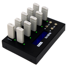Load image into Gallery viewer, 1 to 9 USB Duplicator - Multiple Flash Memory Pen Drives Compact Copier  & Sanitizer