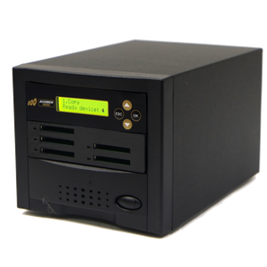 Acumen Disc 1 to 4 CFAST Duplicator - Multiple CompactFAST Flash Drive Memory Card Copier (Up to 150mbps) with DoD compliant Erase Mode