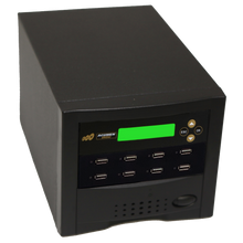 Load image into Gallery viewer, Acumen Disc 1 to 7 USB Drive Duplicator - Multiple Flash Memory Copier / SSD / External Hard Drive Clone (Up to 35mbps) & Sanitizer (DoD Compliant) - AD07-USB