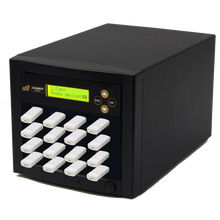 Load image into Gallery viewer, Acumen Disc 1 to 15 USB Drive Duplicator - Multiple Flash Memory Copier / SSD / External Hard Drive Clone (Up to 35mbps) & Sanitizer (DoD Compliant) - AD15-USB
