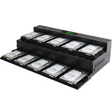 Load image into Gallery viewer, Acumen Disc 1 to 9 Flatbed SATA III Hard Drive Duplicator (up to 600MB/s) - Multiple HDD & SSD Memory Card Copier & HDD Sanitizer (DoD Compliant) - AD09-OP600
