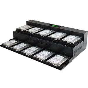 Acumen Disc 1 to 9 Flatbed SATA III Hard Drive Duplicator (up to 600MB/s) - Multiple HDD & SSD Memory Card Copier & HDD Sanitizer (DoD Compliant)