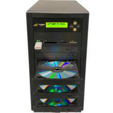 Load image into Gallery viewer, Acumen Disc 1 to 4 DVD Multimedia Backup Duplicator - Flash Media (CF / SD / USB / MMS) to Multiple Discs (DVD/CD) Copier Tower System (AD04-MM)
