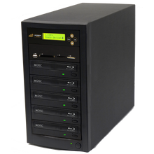 Load image into Gallery viewer, Acumen Disc 1 to 4 Blu-Ray Multimedia Backup Duplicator - Flash Media (CF / SD / USB / MMS) to Multiple Discs (BD/DVD) Copier Tower System (AD04-MMBD)