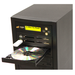 Acumen Disc 1 to 6 CrossOver Media & Blu-Ray Duplicator - Bi-Directional Multimedia Flash Memory BackUp (CF SD MS USB) & Multiple BD-R DVD Disc Copier