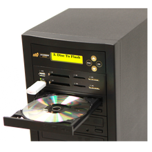 Load image into Gallery viewer, Acumen Disc 1 to 4 CrossOver Media &amp; Blu-Ray Duplicator - Bi-Directional Multimedia Flash Memory Back-Up (CF SD MS USB) &amp; Multiple BD-R DVD Disc Copier
