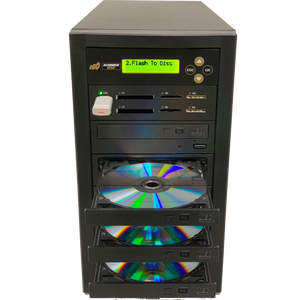 Acumen Disc 1 to 6 CrossOver Media & Blu-Ray Duplicator - Bi-Directional Multimedia Flash Memory BackUp (CF SD MS USB) & Multiple BD-R DVD Disc Copier