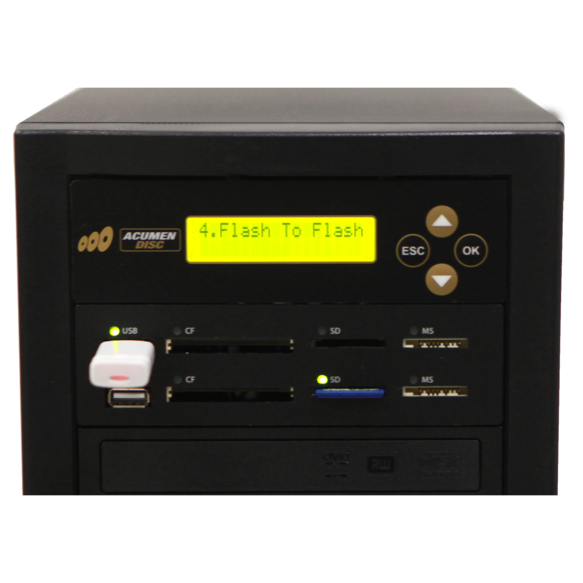 Acumen Disc 1 to 2 CrossOver media duplicator cf sd usb to dvd discs