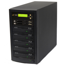 Load image into Gallery viewer, Acumen Disc 1 to 4 CrossOver Media & Blu-Ray Duplicator - Bi-Directional Multimedia Flash Memory Back-Up (CF SD MS USB) & Multiple BD-R DVD Disc Copier (AD04-MMPBD)