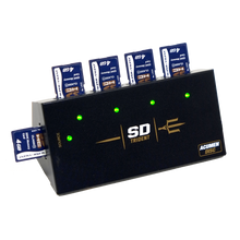 Load image into Gallery viewer, Acumen Disc SD Trident - 1 to 4 Secure Digital / TF / MicroSD Compact AutoStart Duplicator (DM-ACM-5SD04B)