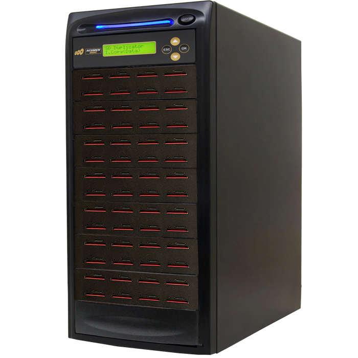Acumen Disc 1 to 55 SD 3.0 Duplicator - Multiple Secure Digital & MicroSD Micro Flash Drive SDHC SDXC Memory Card Reader & Copier (Up to 100MBps) - AD55-SDC100