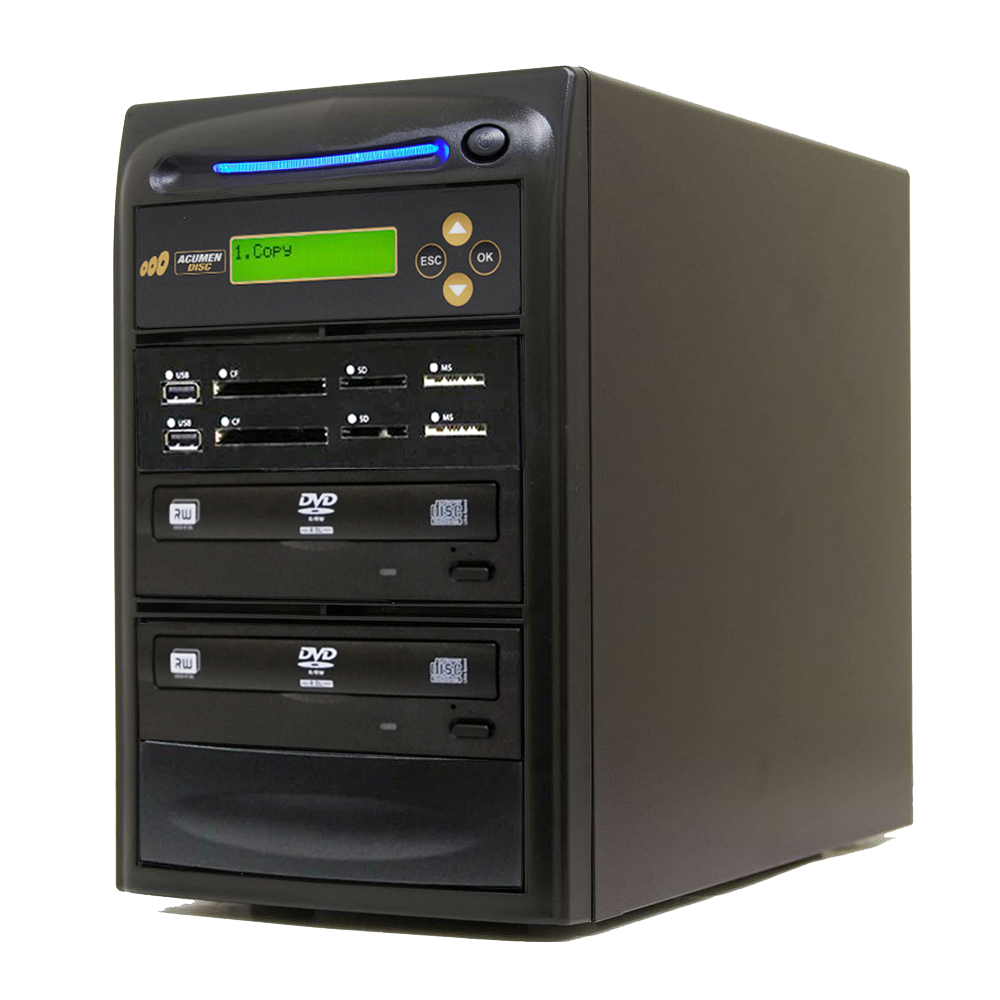 Acumen Disc 1 to 1 CrossOver Media & DVD Duplicator - Bi-Directional Multimedia Flash Memory Back-Up (CF SD MS USB) & CD DVD Disc Copier (AD01-MMP)