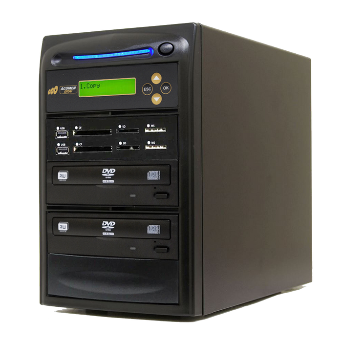 Acumen Disc 1 to 1 CrossOver Media & DVD Duplicator - Bi-Directional Multimedia Flash Memory Back-Up (CF SD MS USB) & CD DVD Disc Copier (AD01-MMP)