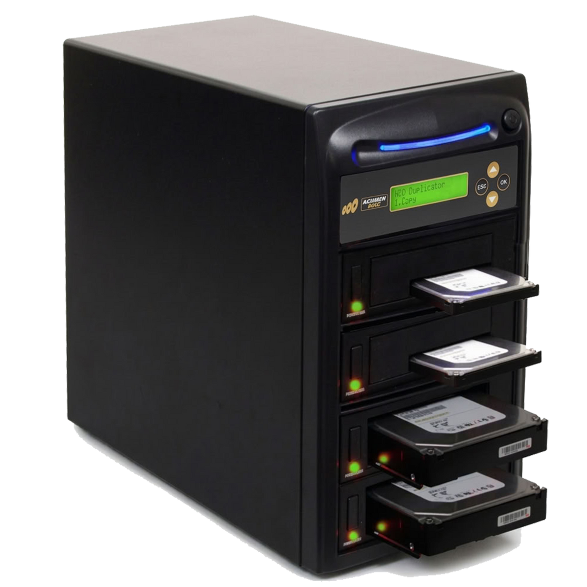 Acumen Disc 1 to 3 SATA Hard Drive (up toDuplicator  150MB/s) - Multiple HDD & SSD Memory Card Copier & HDD Sanitizer (DoD Compliant) - H03-SATA150