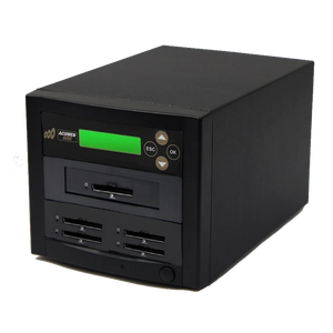 Acumen Disc 1 to 4 CFAST Duplicator - Multiple CompactFAST Flash Drive Memory Card Copier (Up to 150mbps) with DoD compliant Erase Mode (AD04-CFAST150)
