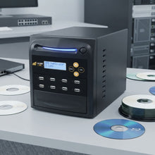 Load image into Gallery viewer, Acumen Disc 1 to 7 USB Drive Duplicator - Multiple Flash Memory Copier / SSD / External Hard Drive Clone (Up to 35mbps) &amp; Sanitizer (DoD Compliant) - AD07-USB
