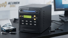 Load image into Gallery viewer, Acumen Disc 1 to 7 USB Drive Duplicator - Multiple Flash Memory Copier / SSD / External Hard Drive Clone (Up to 35mbps) &amp; Sanitizer (DoD Compliant) - AD07-USB
