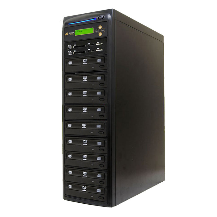 Acumen Disc 1 to 8 CrossOver Media & DVD Duplicator - Bi-Directional Multimedia Flash Memory Back-Up (CF SD MS USB) & Multiple Discs Copier (AD08-MMP)