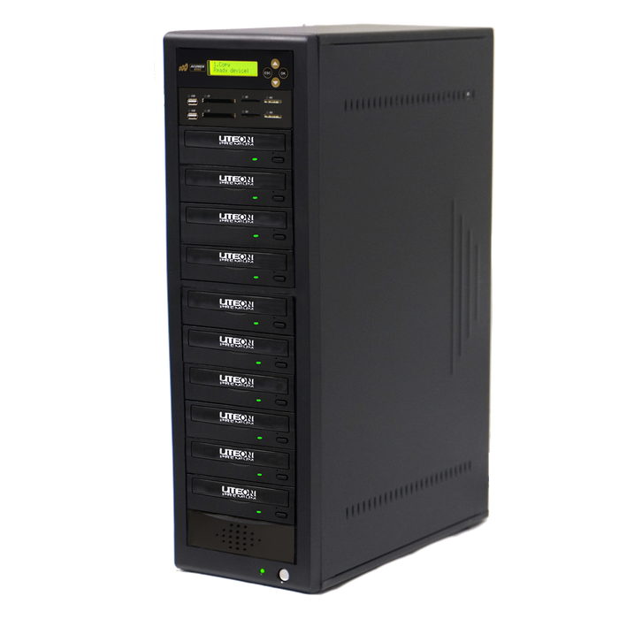 Acumen Disc 1 to 9 CrossOver Media & DVD Duplicator - Bi-Directional Multimedia Flash Memory Back-Up (CF SD MS USB) & Multiple Discs Copier (AD09-MMP)