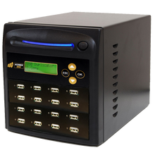 Load image into Gallery viewer, Acumen Disc 1 to 15 USB Drive Duplicator - Multiple Flash Memory Copier / SSD / External Hard Drive Clone (Up to 35mbps) &amp; Sanitizer (DoD Compliant) - AD15-USB
