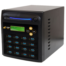 Load image into Gallery viewer, Acumen Disc 1 to 15 USB 3.0 / 3.1 Flash Drive Duplicator - Multiple Media Memory Copier Clone (Up to 100MB/sec) &amp; Sanitizer (DoD Compliant) - AD15-USB100
