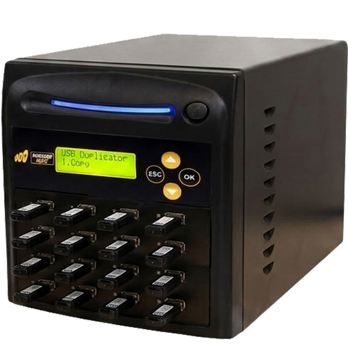 Acumen Disc 1 to 15 USB Drive Duplicator - Multiple Flash Memory Copier / SSD / External Hard Drive Clone (Up to 35mbps) & Sanitizer (DoD Compliant) - AD15-USB