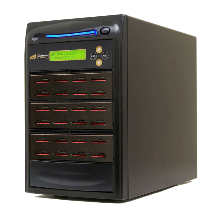 Acumen Disc 1 to 23 SD 3.0 Duplicator - Multiple Secure Digital & MicroSD Micro Flash Drive SDHC SDXC Memory Card Reader & Copier (Up to 100MBps) - AD23-SDC100