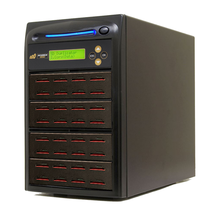 Acumen Disc 1 to 31 SD 3.0 Duplicator - Multiple Secure Digital & MicroSD Micro Flash Drive SDHC SDXC Memory Card Reader & Copier (Up to 100MBps) - AD31-SDC100