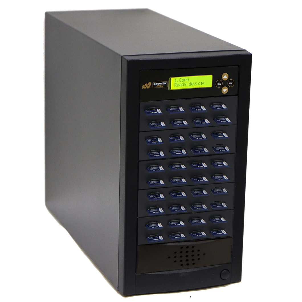 Acumen Disc 1 to 39 SD Duplicator - Multiple Secure Digital & MicroSD Micro Flash Drive SDHC SDXC Memory Card Reader & Copier (Up to 35mbps)