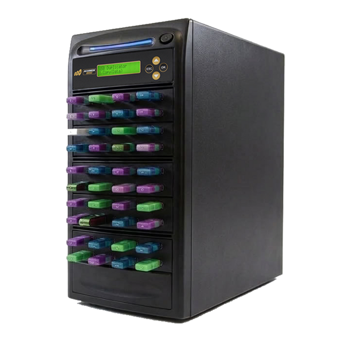 Acumen Disc 1 to 39 USB Drive Duplicator - Multiple Flash Memory Copier / SSD / External Hard Drive Clone (Up to 35mbps) & Sanitizer (DoD Compliant) - AD39-USB