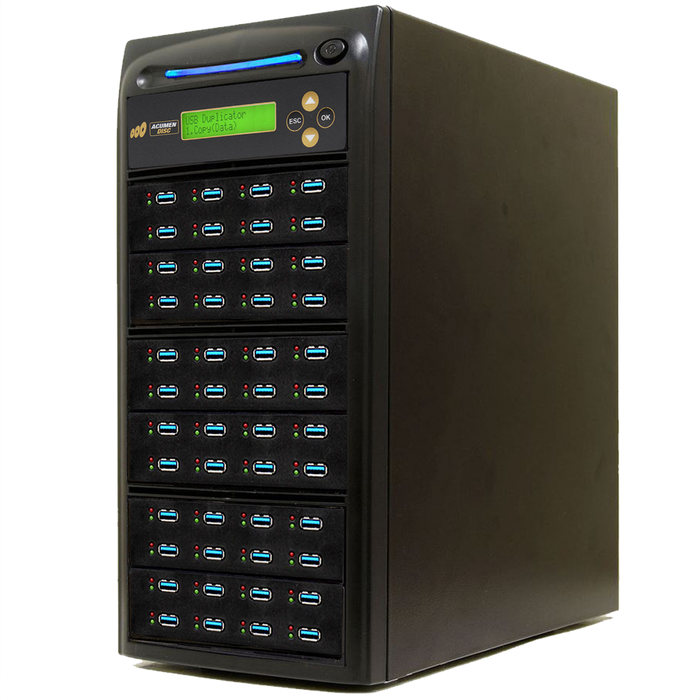 Acumen Disc 1 to 47 USB 3.0 / 3.1 Type-A Flash Drive Duplicator - Multiple Media Copier Clone (Up to 100MB/sec) & Sanitizer (DoD Compliant) - AD47-USB100