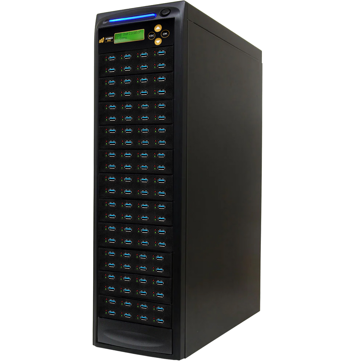 Acumen Disc 1 to 87 USB 3.0 / 3.1 Type-A Flash Drive Duplicator - Multiple Media Copier Clone (Up to 100MB/sec) & Sanitizer (DoD Compliant) - AD87-USB100