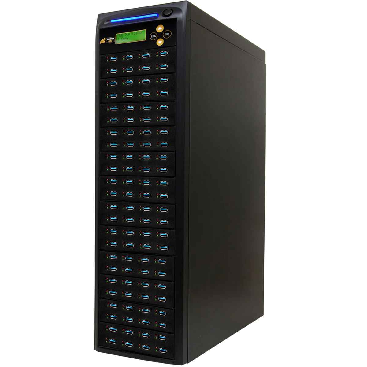 Acumen Disc 1 to 95 USB 3.0 / 3.1 Type-A Flash Drive Duplicator - Multiple Media Copier Clone (Up to 100MB/sec) & Sanitizer (DoD Compliant) - AD95-USB100