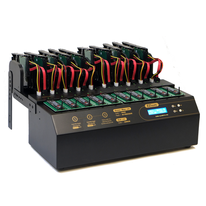1 to 9 NVMe Cyclone PRO 300 - M.2 PCIe NVMe / M2 SATA SSD & SATA Hard Drive Duplicator & Sanitizer 18GB/Min (DM-HE3-5M09PP)