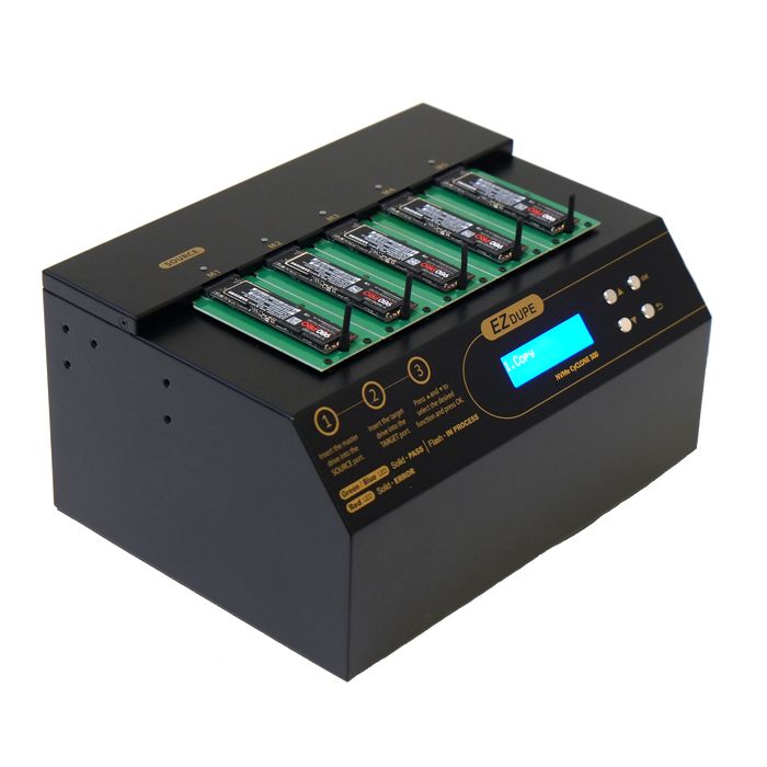 1 to 4 NVMe Cyclone 300  - M.2 PCIe NVMe / M2 SATA Internal SSD Duplicator & Sanitizer 18GB/Min (DM-HE3-5M04PC)
